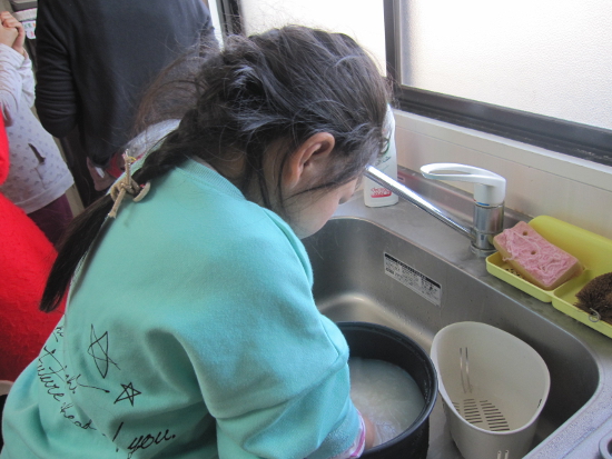 画像：カレー作り