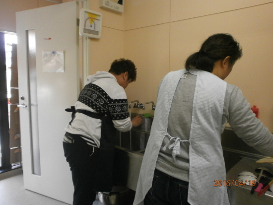 画像：～調理実習～