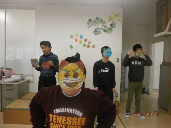 画像：～豆まき～