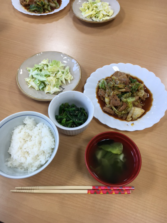 画像：～調理実習～