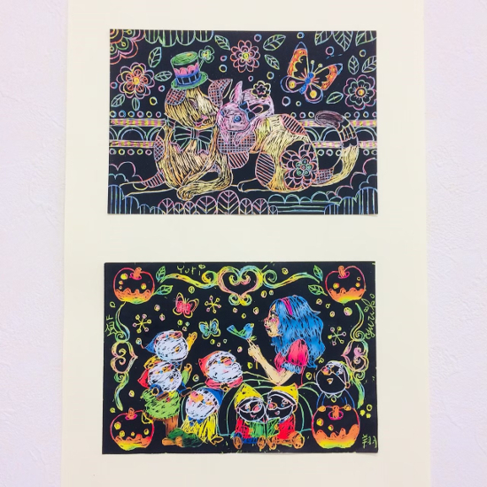 画像：～スクラッチアート～