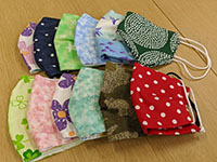 画像：～手作りマスクの寄付～