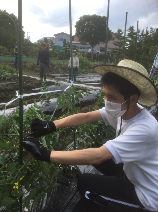 画像：～農園作業～